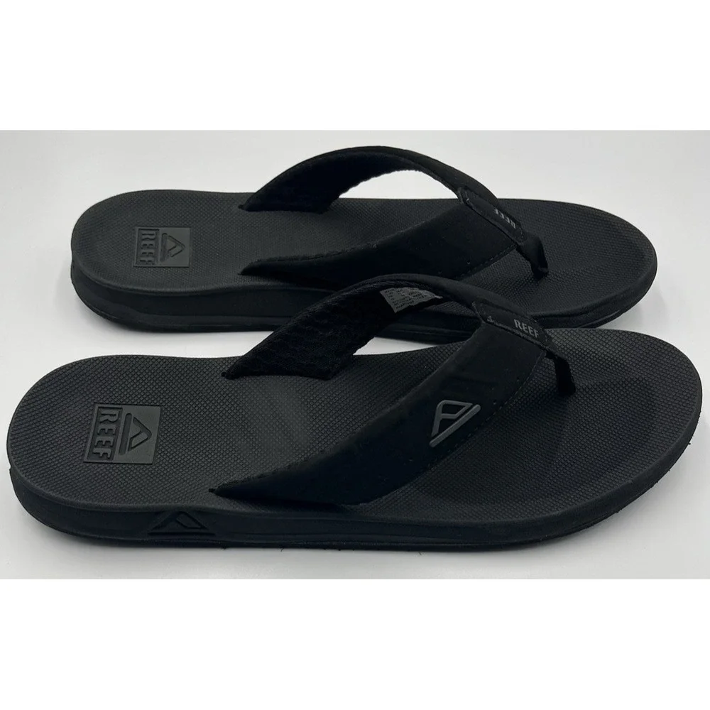 Reef Phantom Flip Flops Mens Size 15 Black Cushion Comfort Thong Sandals